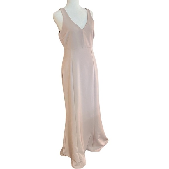 Show Me Your Mumu Blush Pink Full Length Fit and Flare Formal Dress Sz M - Picture 1 of 12